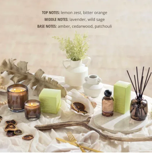 Urban Rituelle Wild Sage, Bitter Orange, Bergamot, Driftwood Fragrance 220ml Diffuser Set