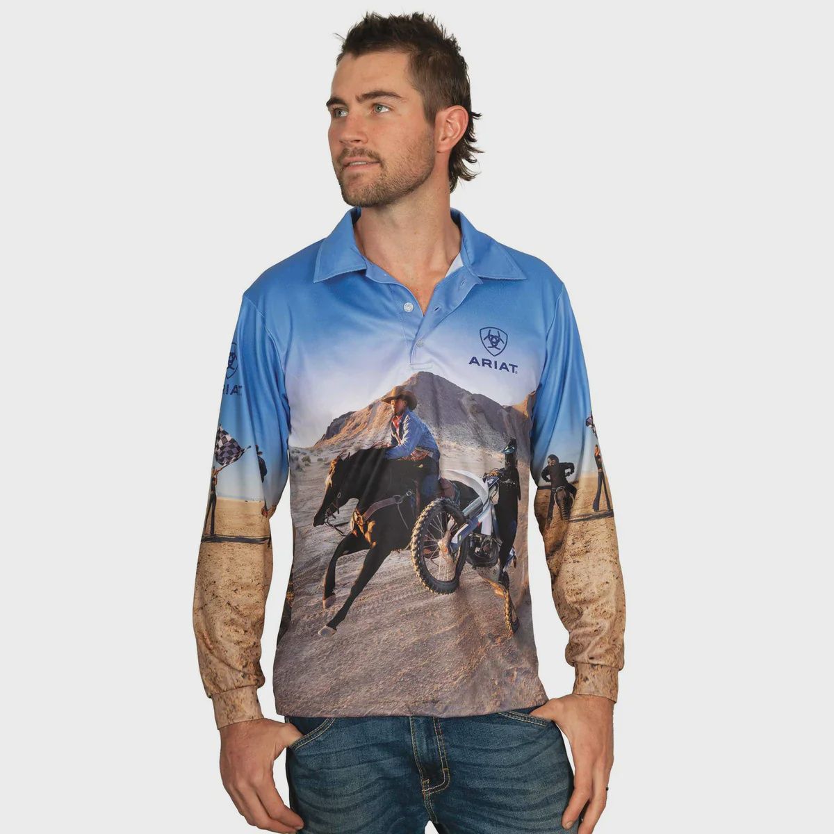 Ariat Adult Lets Ride Fishing Shirt, Size: XXS