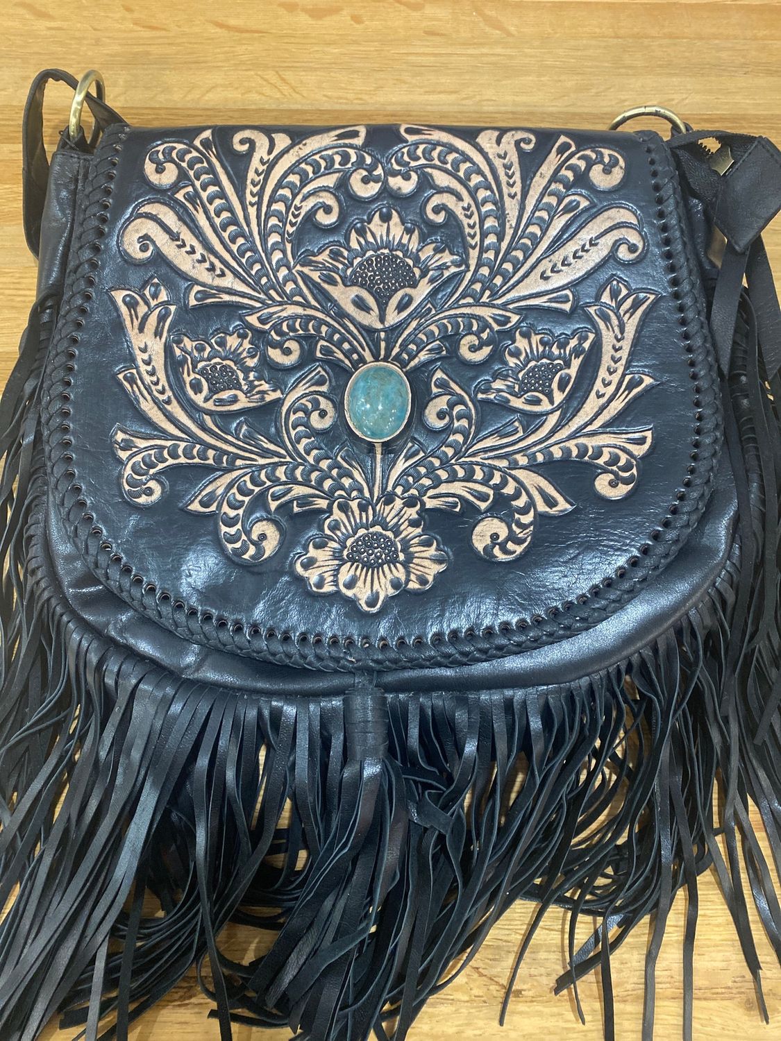 Bushfire Road Handmade Black Shoulder Bag