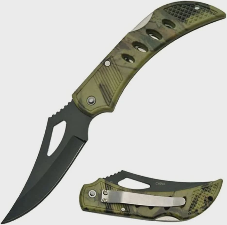 KNIFE - Eagle Eye Camo 4 1/8"Closed Lockback