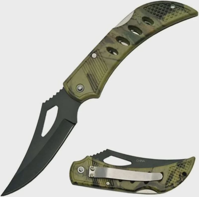 KNIFE - Eagle Eye Camo 4 1/8"Closed Lockback