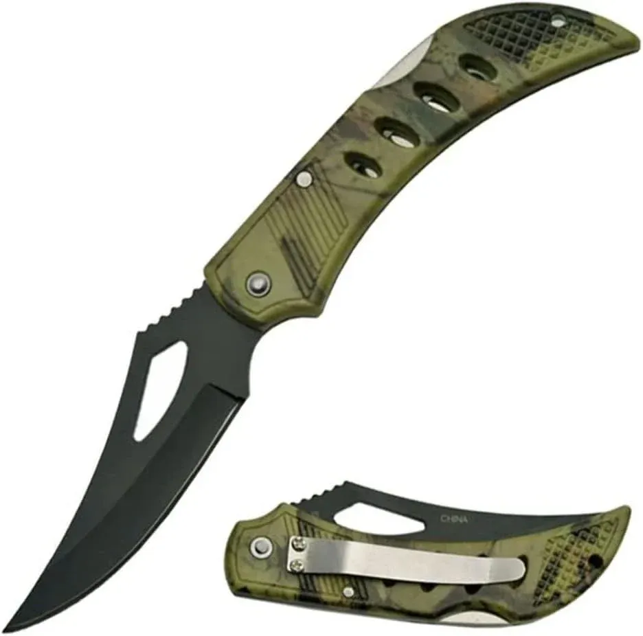 KNIFE - Eagle Eye Camo 4 1/8"Closed Lockback