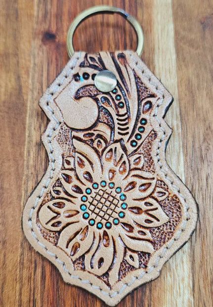 Bushfire Road sunflower Long Tooled Key Ring