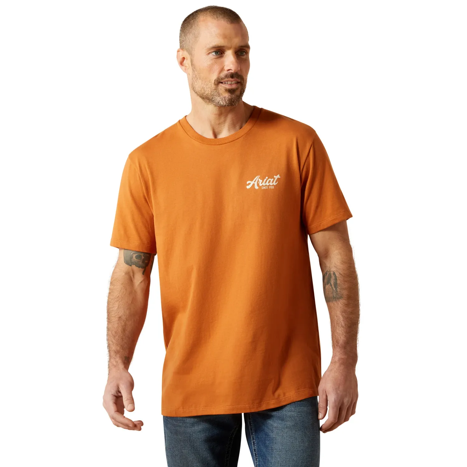Ariat Mens Coyote Country T-Shirt, Color: Adobe, Size: S