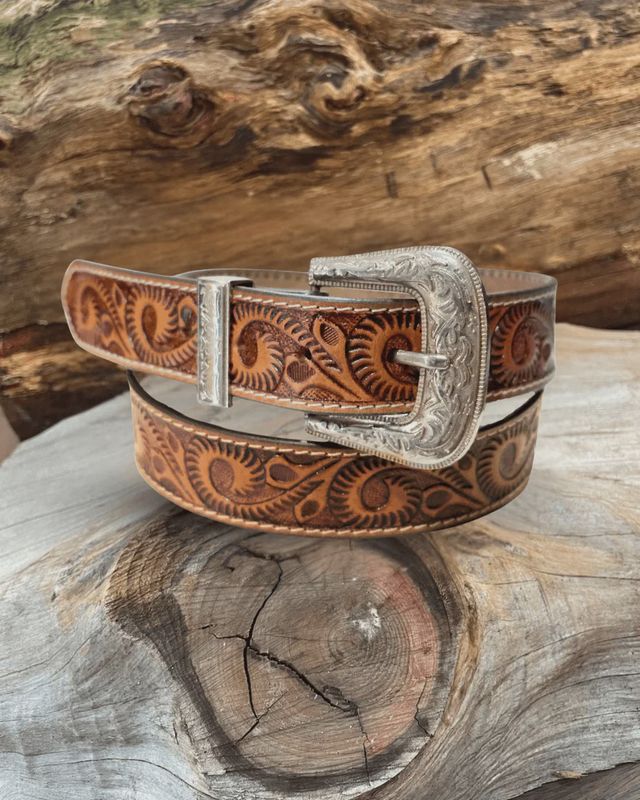 Outback King Heritage Swirl Western Belt