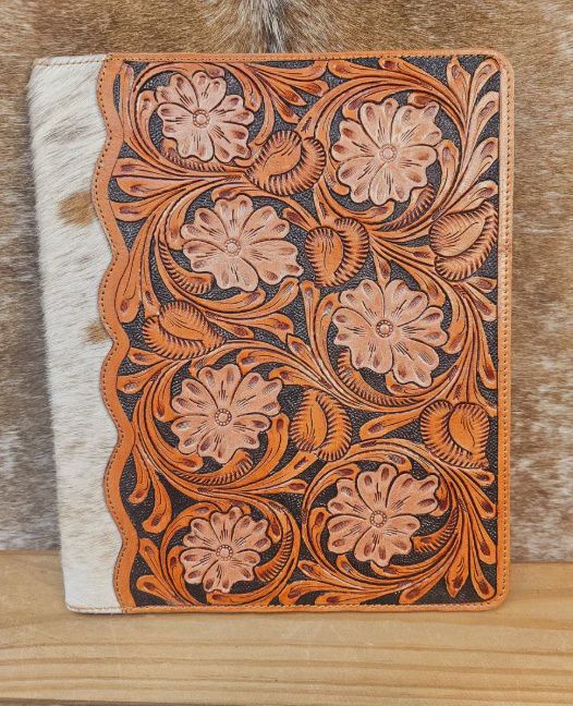 Bushfire Road Organiser Floral Leather Folder