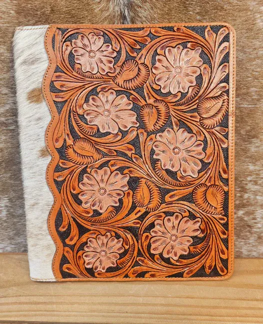 Bushfire Road Organiser Floral Leather Folder