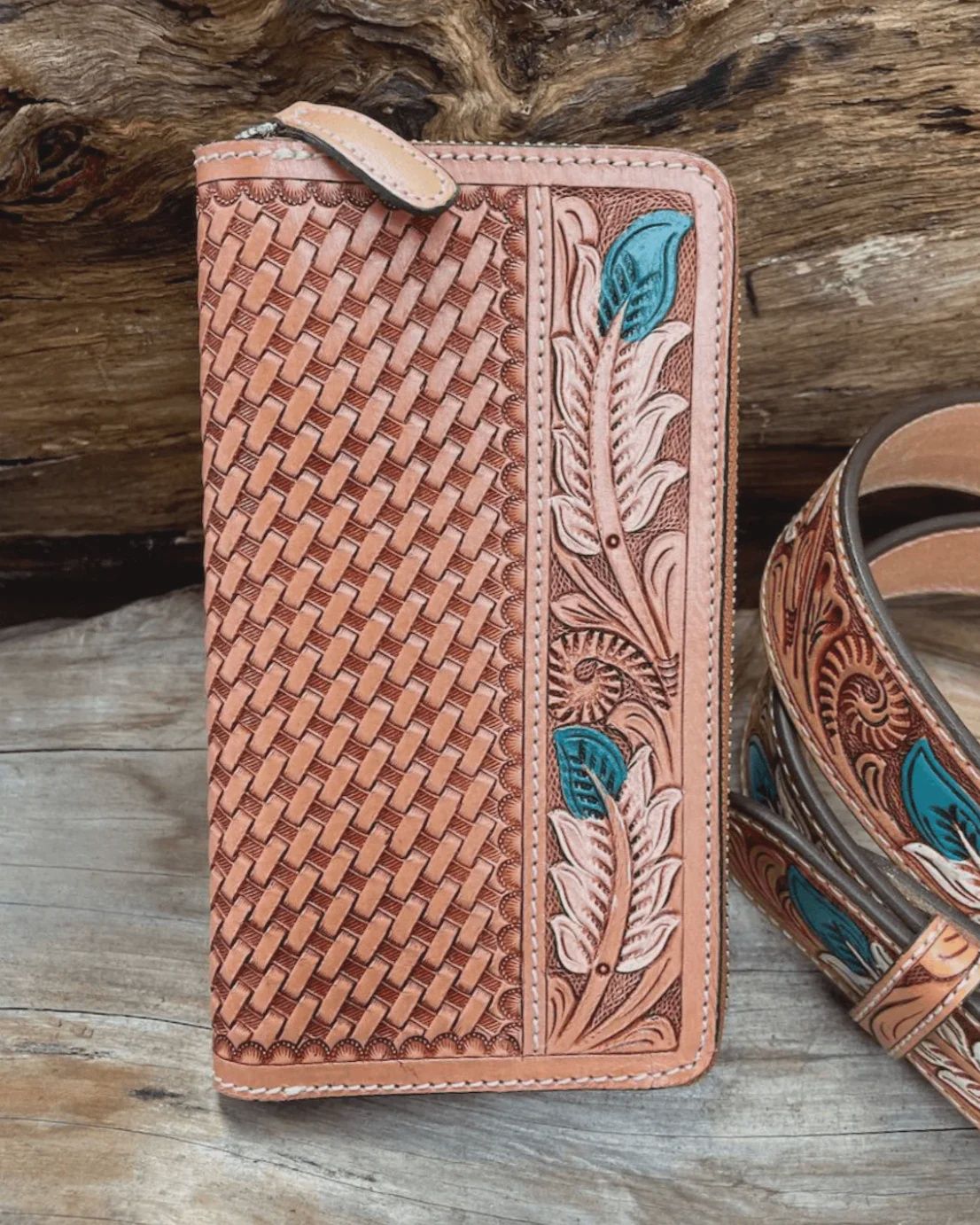 Outback King Western Cowboy Blue Duck Wallet