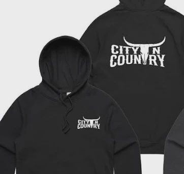 City N Country Kids Classic Black and White Hoodie