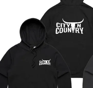 City N Country Kids Classic Black and White Hoodie