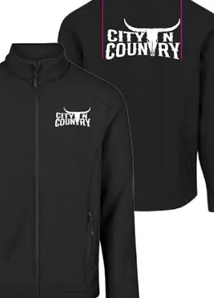 City N Country Kids Classic Black and White Softshell Jacket