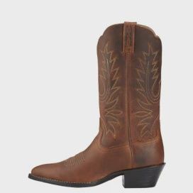 Ariat Ladies Heritage Western Round Toe Distressed Brown Boot