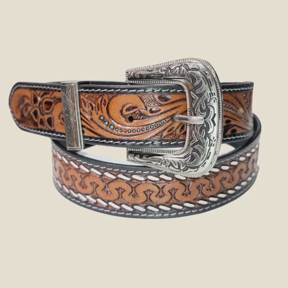 Outback King Sierra Stitch Western Belt, Accessory size: 30