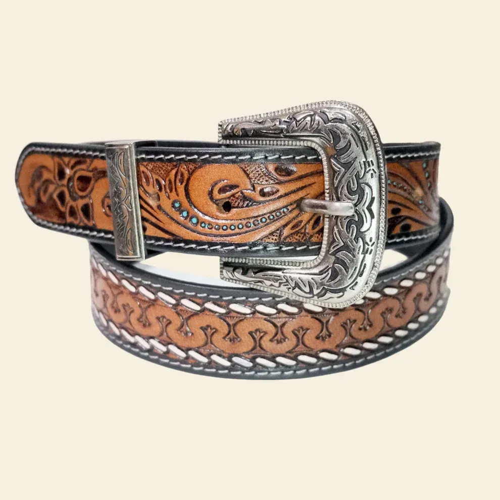 Outback King Sierra Stitch Western Belt, Accessory size: 30