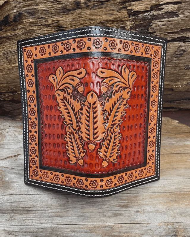 Outback King Western Cowboy Golden Acorn Wallet