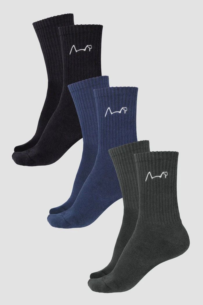 Trademutt Everyday Crew 3 Pack Sock, Accessory size: S