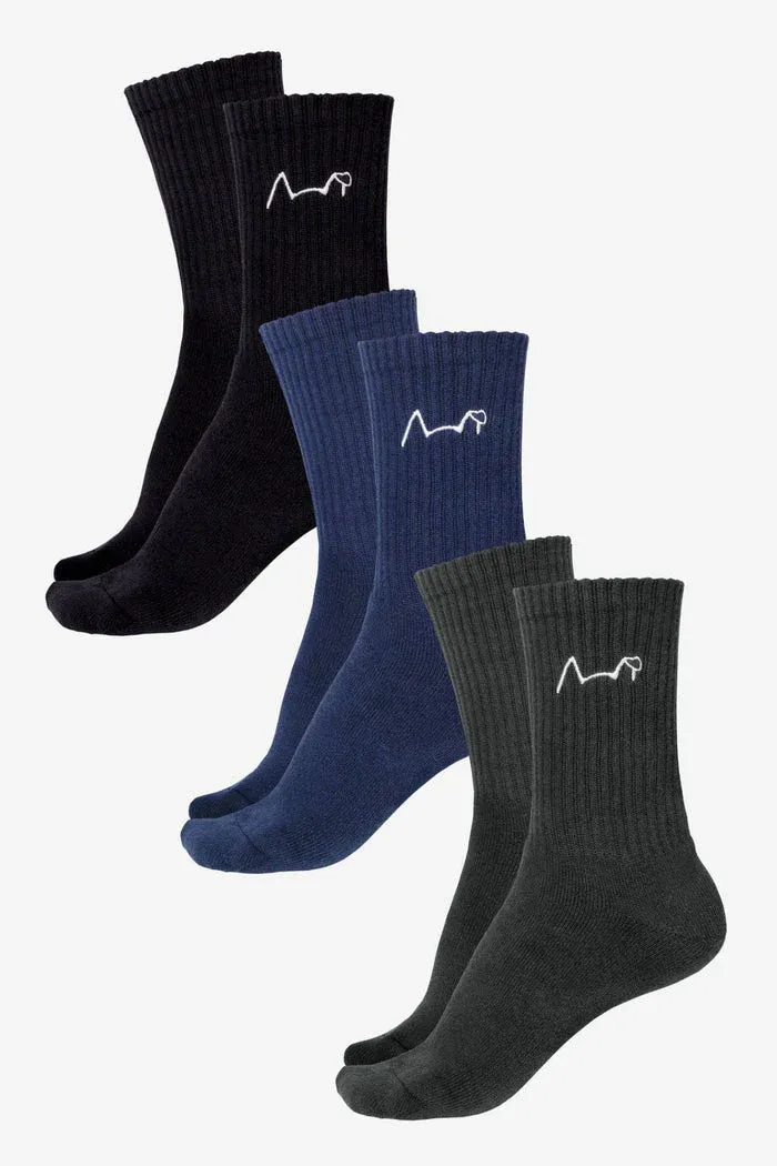 Trademutt Everyday Crew 3 Pack Sock, Accessory size: S
