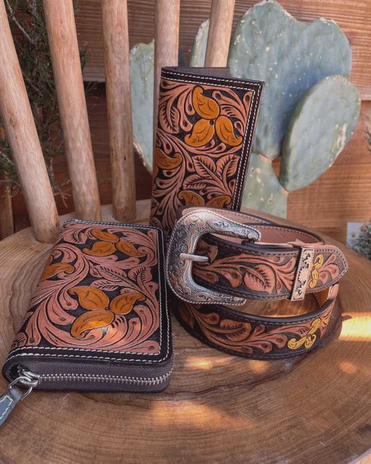 Outback King Western Cowboy Lily Of The Mountain Wallet