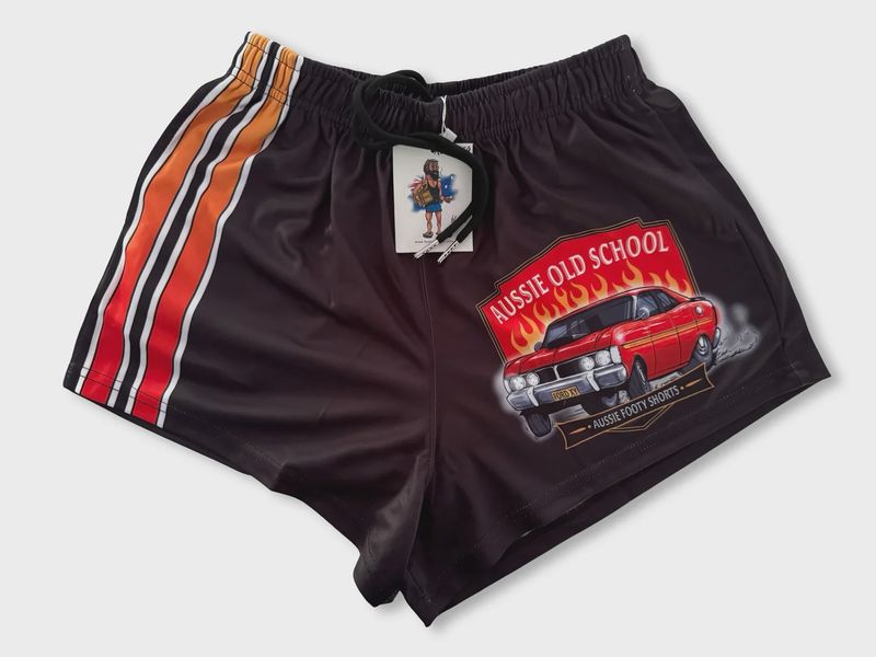 Aussie Footy Shorts Adult Old School Ford GT Footy Short