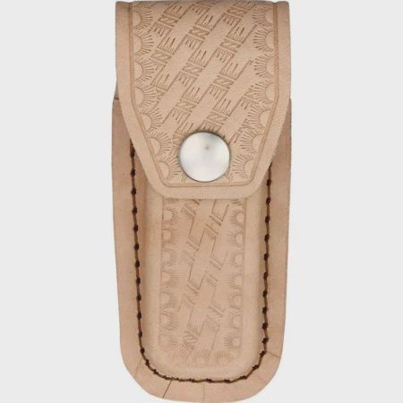 Knife Pouch Leather Basketweave Fits 3.5 - 4"Knife