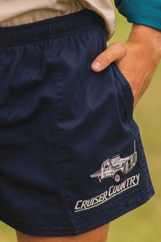 Crowbar Mens Andy Cruiser Country Drill Shirt - French Navy