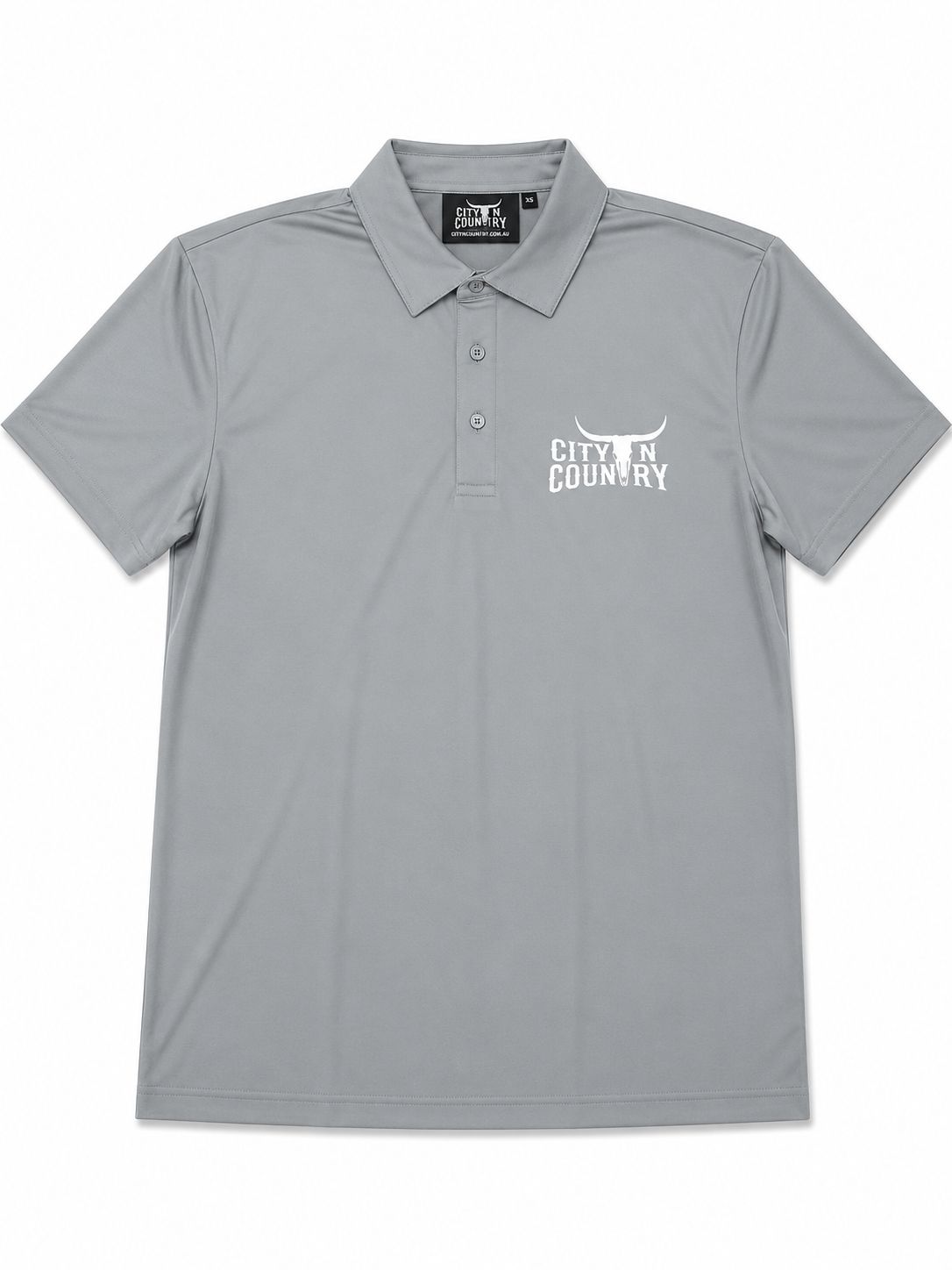 City N Country Mens Mid Grey Sport Polo
