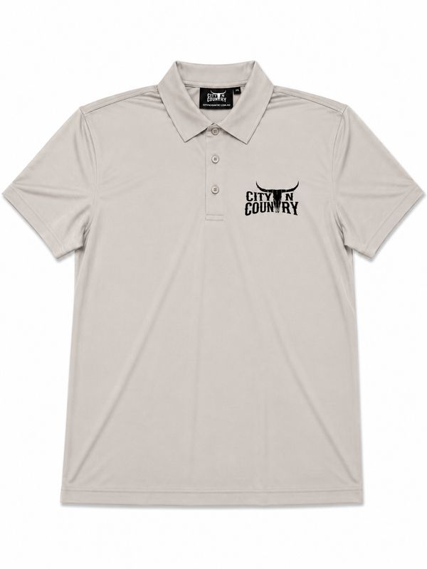 City N Country Mens Sand Sport Polo