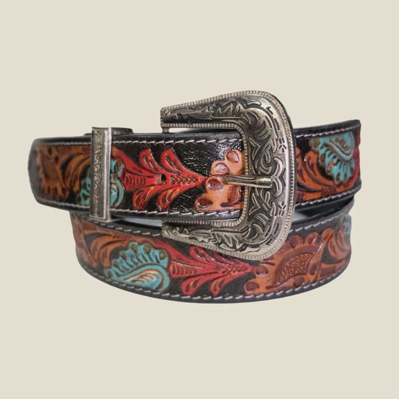 Outback King Southwestern Flame Western Belt