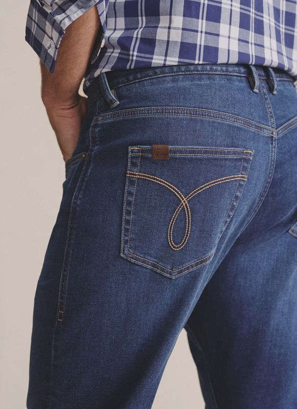 Kidman Mens Kilmore Regular Mid Wash Jean