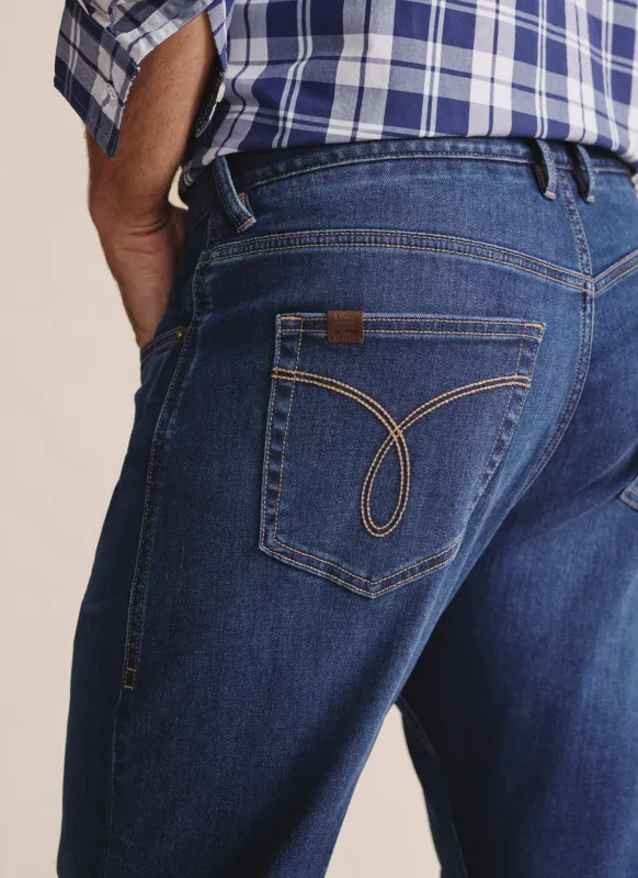 Kidman Mens Kilmore Regular Mid Wash Jean