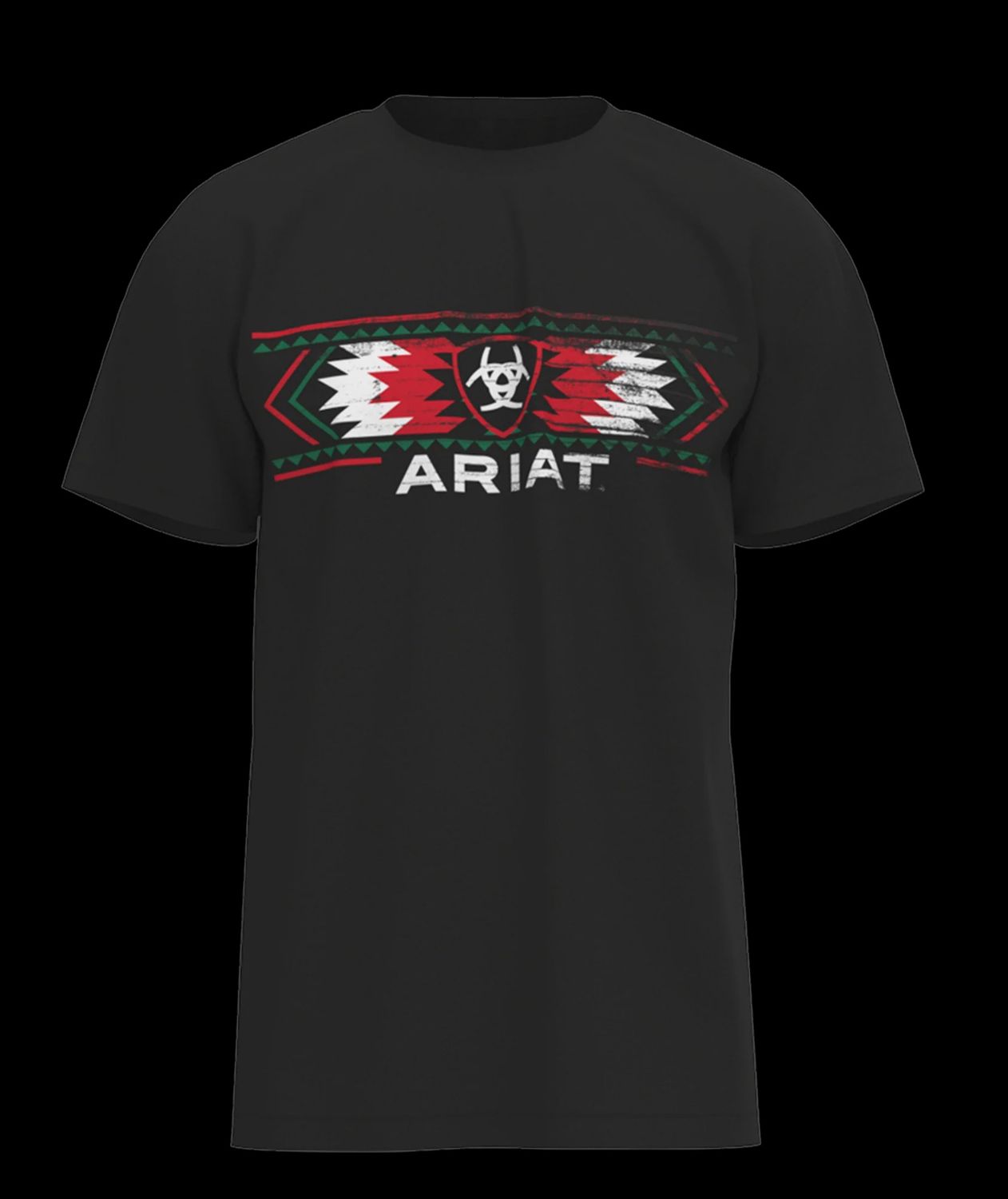 Ariat Mens Mexicali Black T-Shirt, Color: Black, Size: S