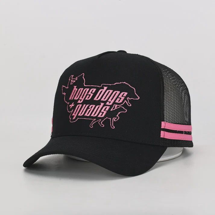 Hogs Dogs And Quads OG Pink Cap