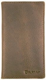 Ariat Rodeo Logo Distressed Brown Leather Wallet
