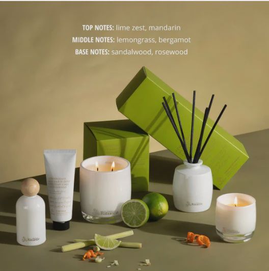 Urban Rituelle Lemongrass, Mandarin Zest, Tahitian Lime, Sandalwood 400g Scented Soy Candle