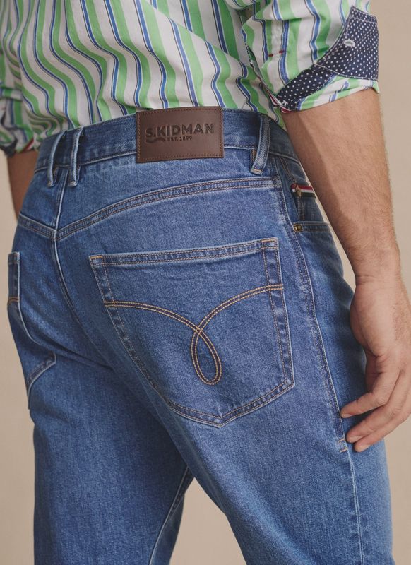 Kidman Mens Camden Regular Vintage Wash Jean
