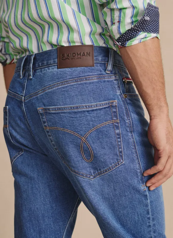 Kidman Mens Camden Regular Vintage Wash Jean