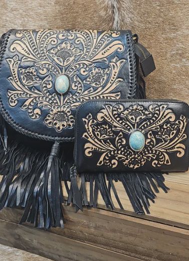 Bushfire Road Handmade Black Wallet