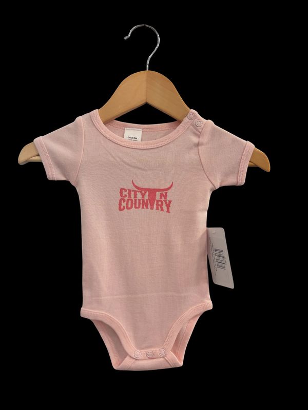 City N Country Kids Classic Pink Romper Onesie