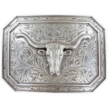 Ariat Rectangle Smooth Edge Gold Buckle