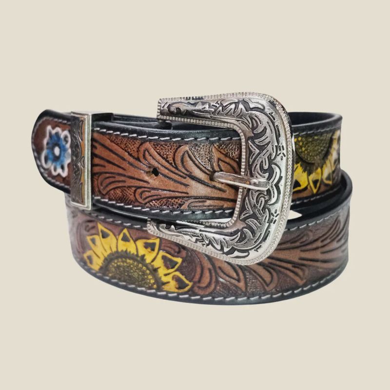 Outback King Sunflower Serenade Western Belt