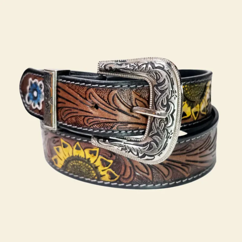 Outback King Sunflower Serenade Western Belt