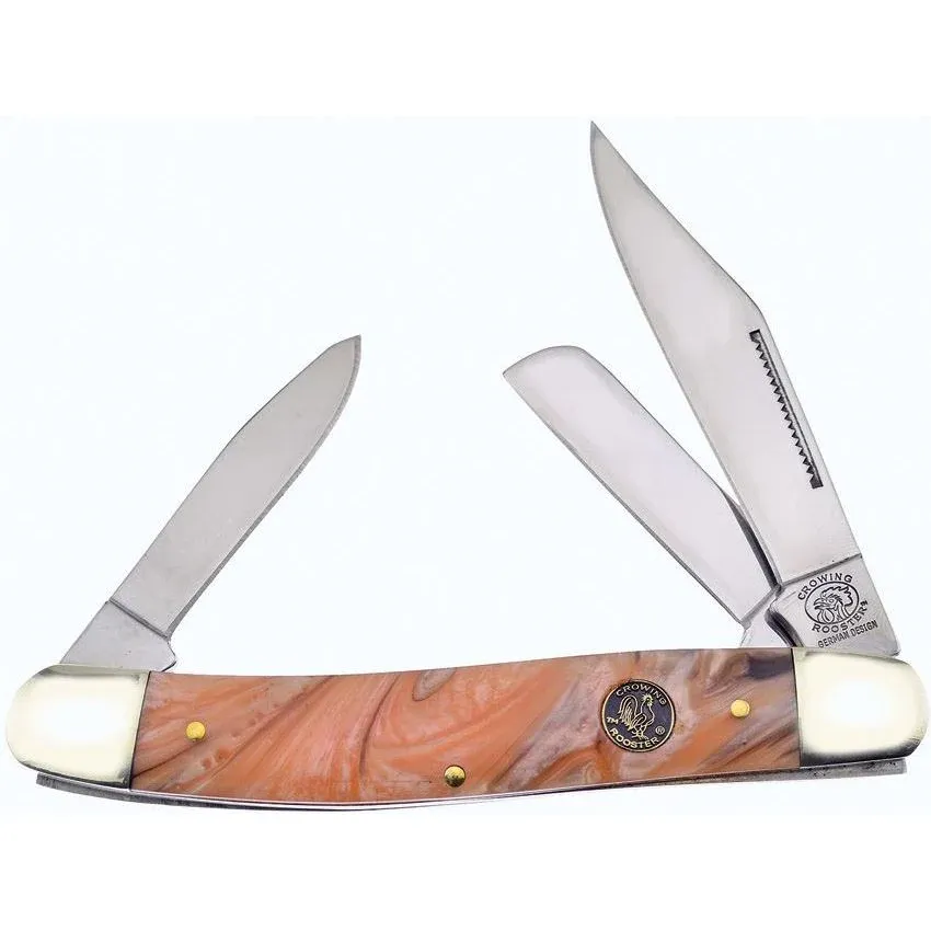 Knike Frost Large Stockman Gold Resin Stainless 4.63"