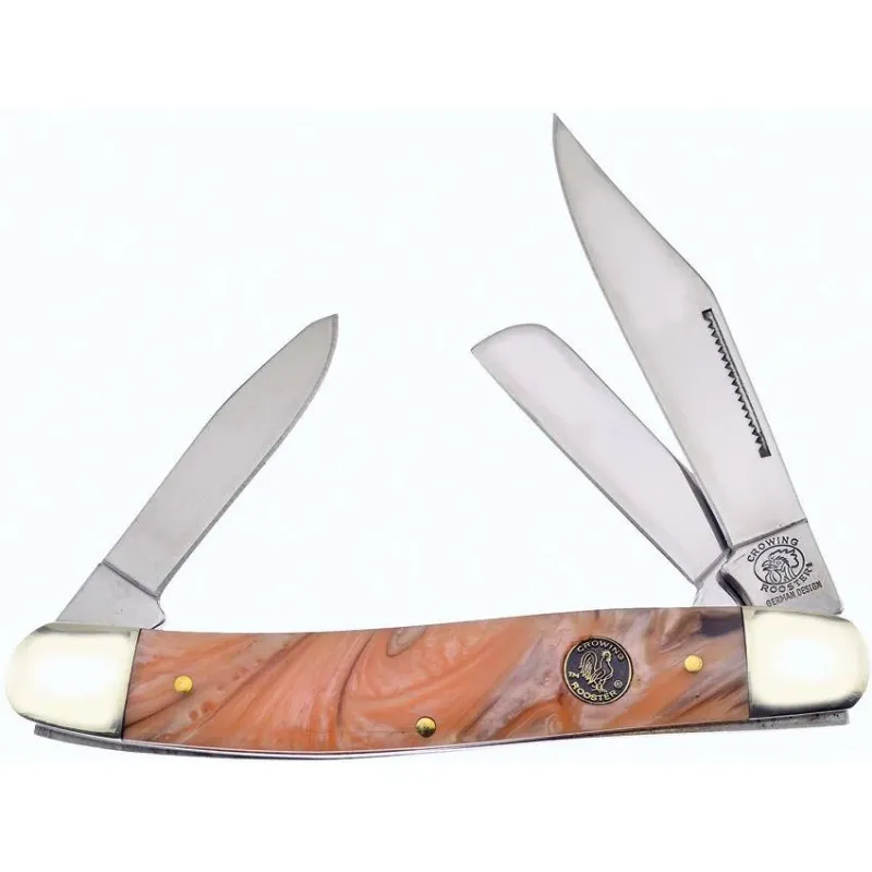 Knike Frost Large Stockman Gold Resin Stainless 4.63"