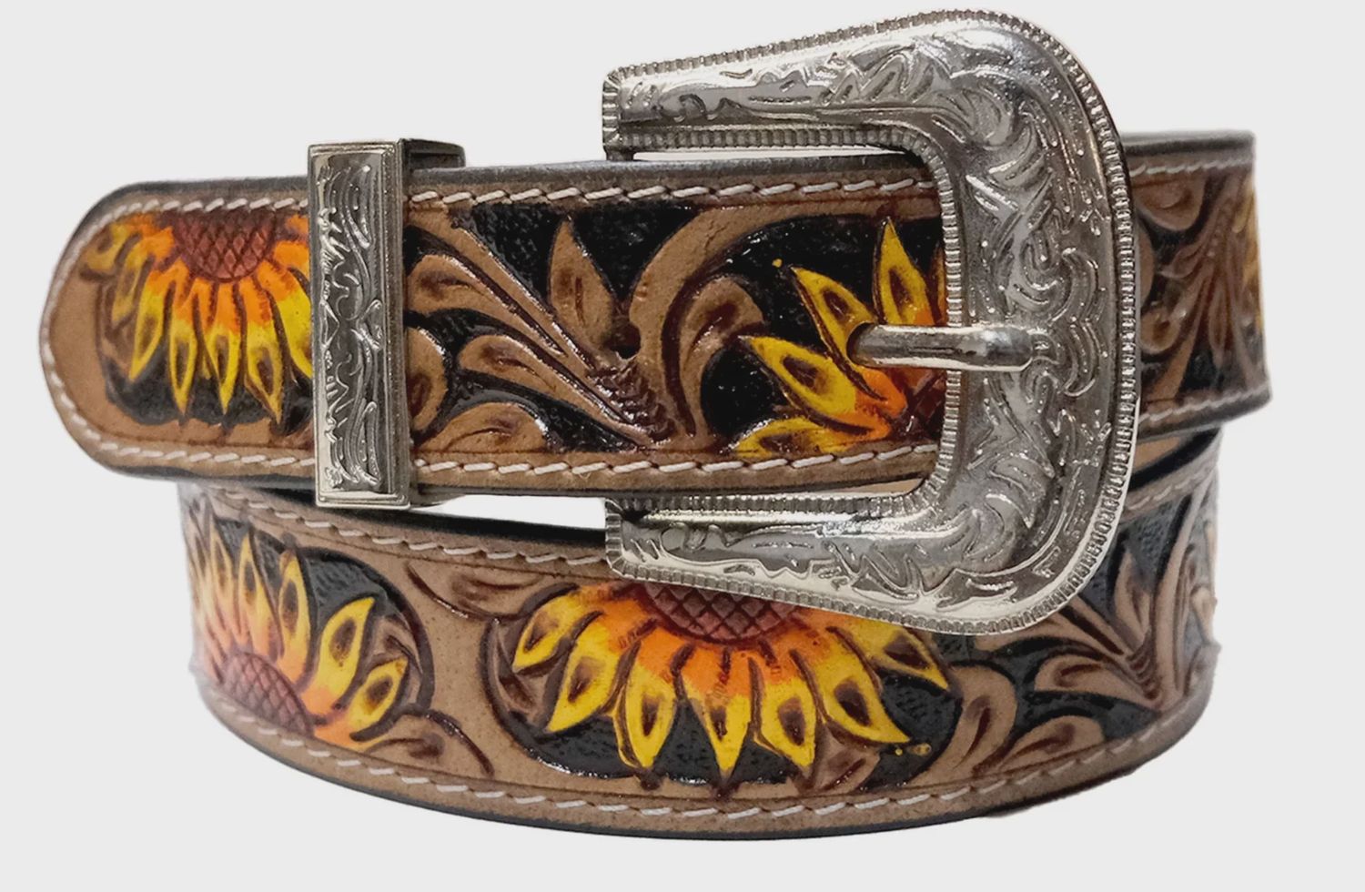 Outback King Sunflower Elegance Western Belt, Accessory size: 30