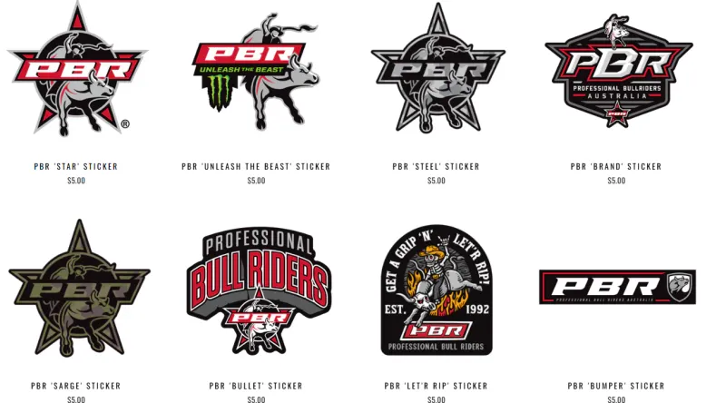 PBR Assorted Stickers
