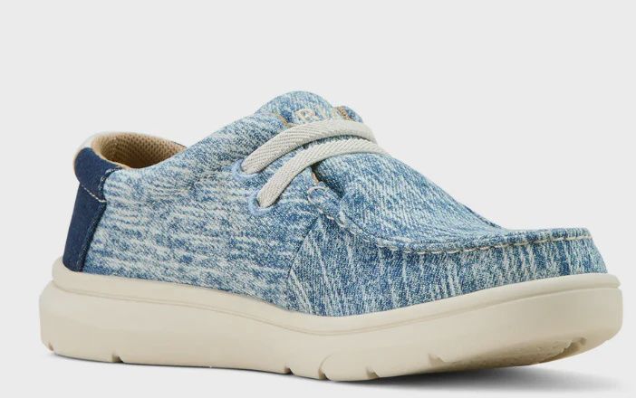 Ariat Kids Washed Denim and Dark Denim Hilo, Size: 8