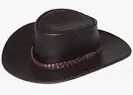 Jacaru Swagman Brown Leather Hat