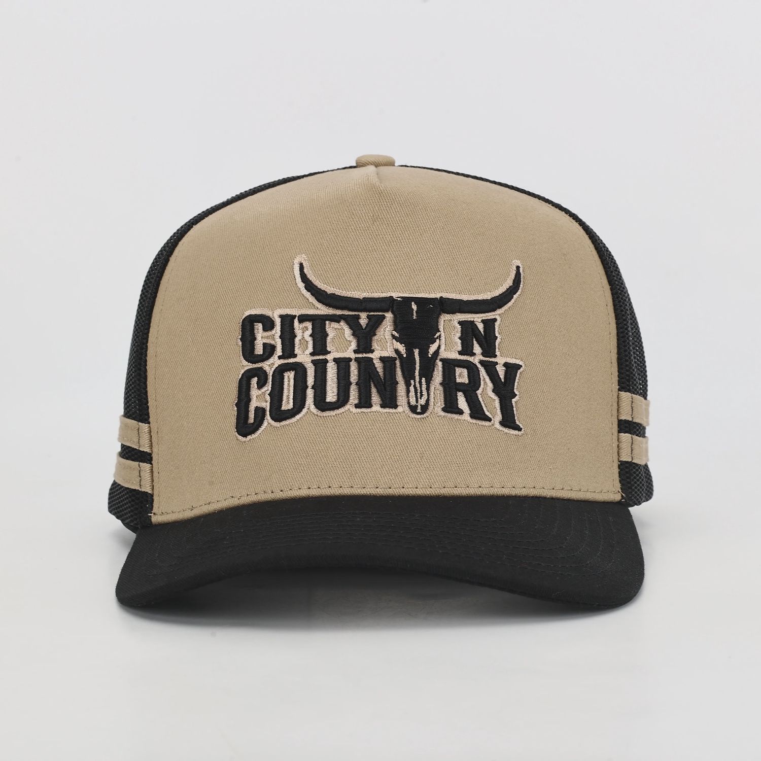 City N Country 3D Classic Bone and Black Cap