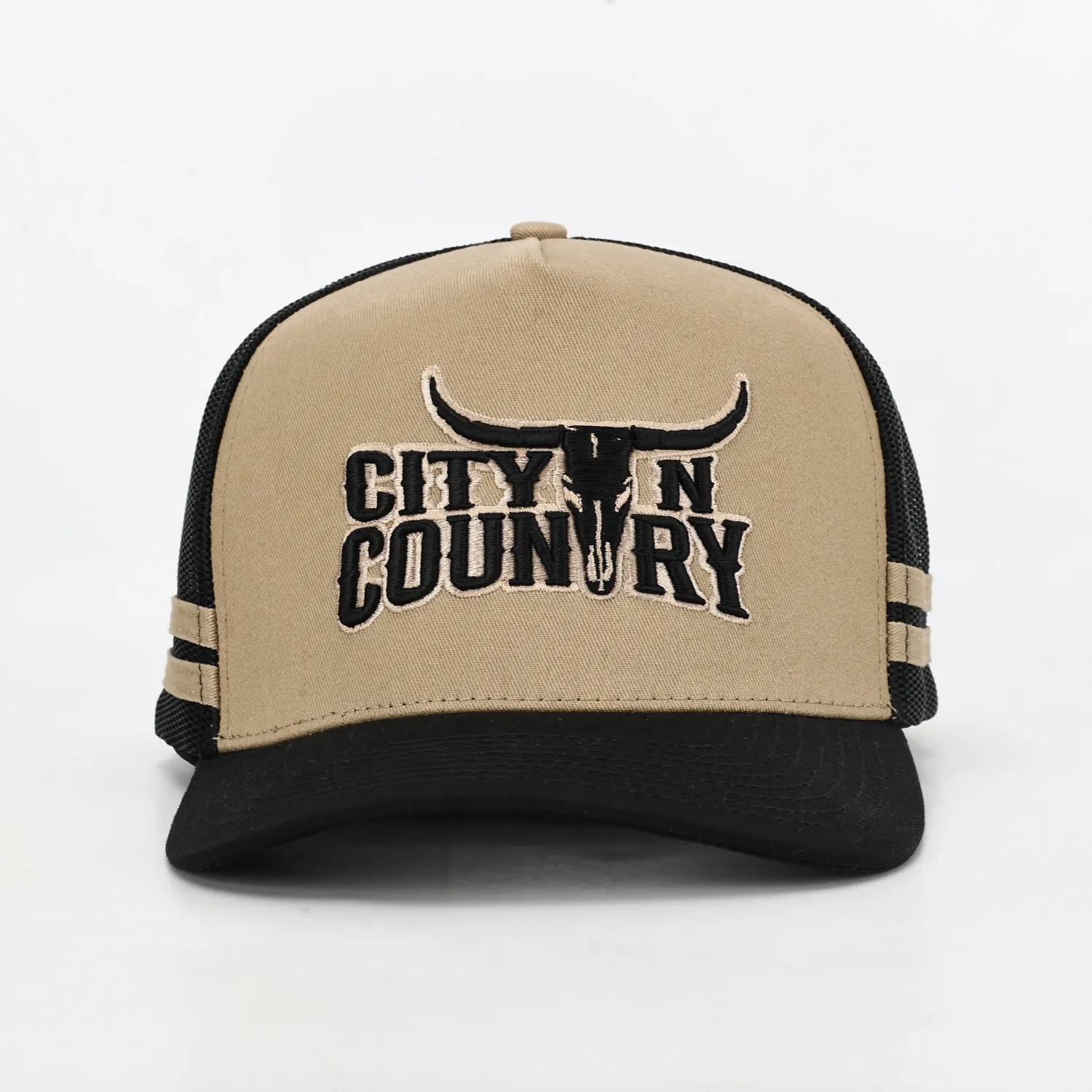 City N Country 3D Classic Bone and Black Cap