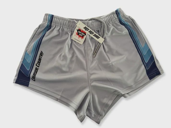 Hogs Dogs and Quads Adult Cruiser Country Grey Footy Short